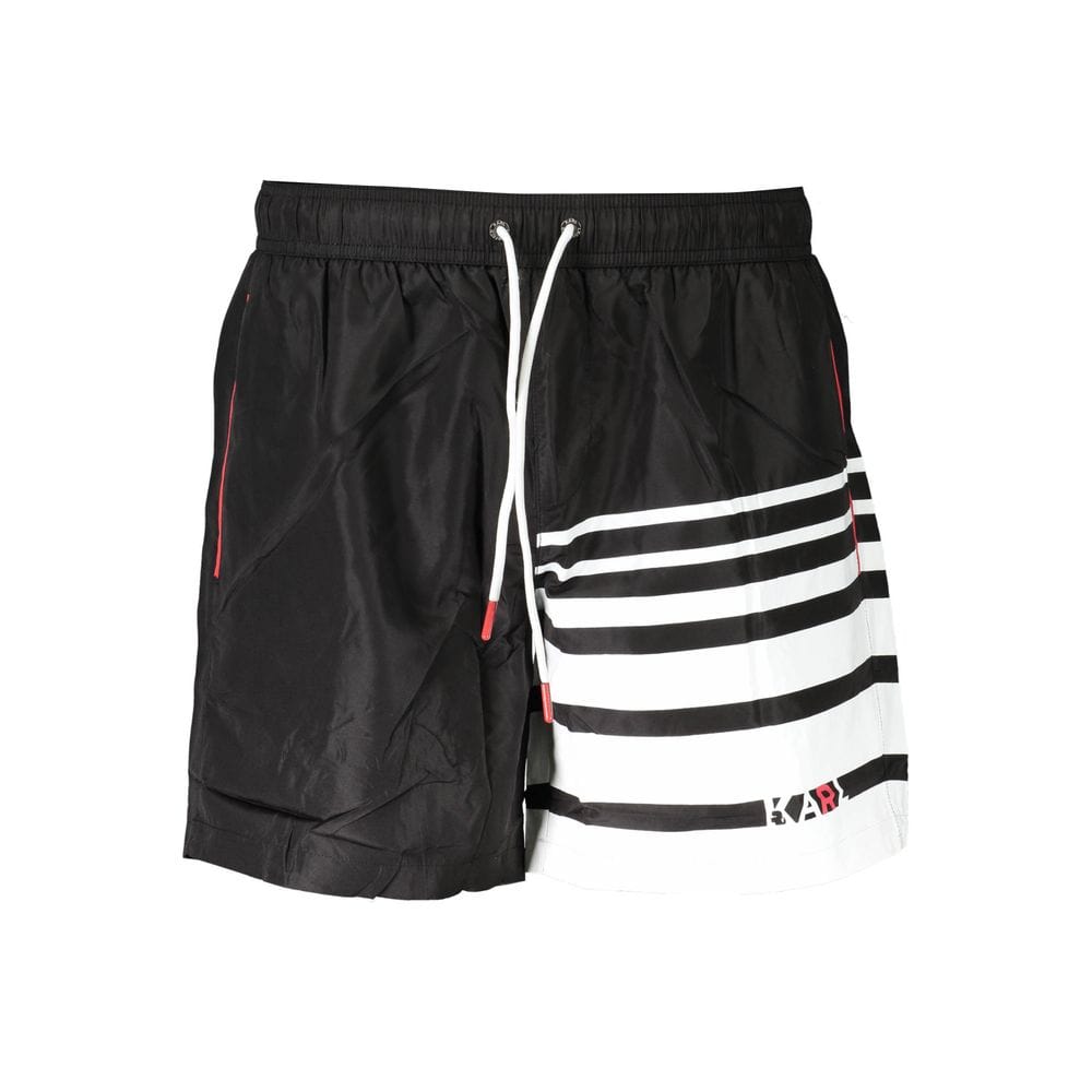 Black Polyester Swimwear