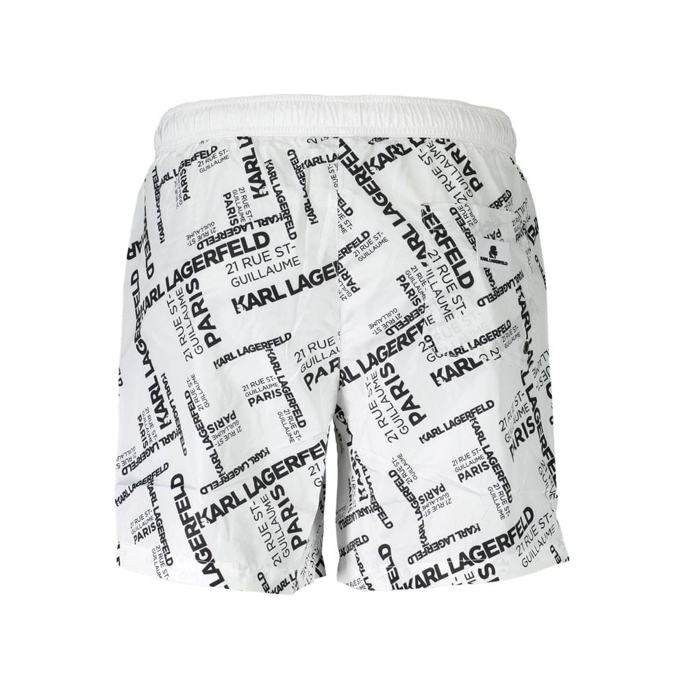 White Polyester Swimwear