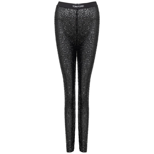 Black Polyester Joggers Workout Pant