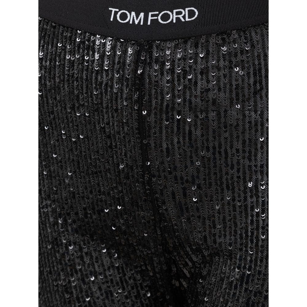 Black Polyester Joggers Workout Pant