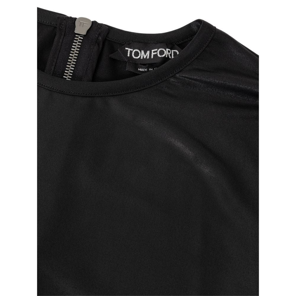 Black Viscose Long Sleeve