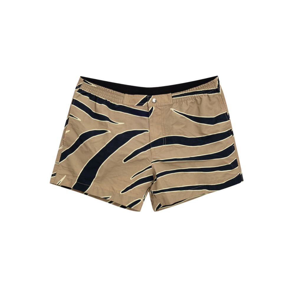 Beige Polyamide Swim Short