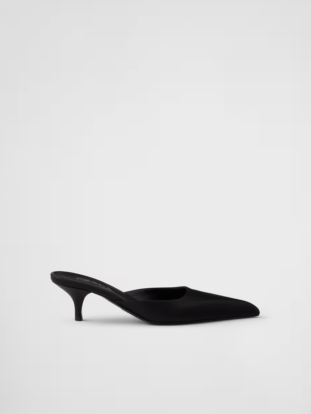 Black Satin Sabot