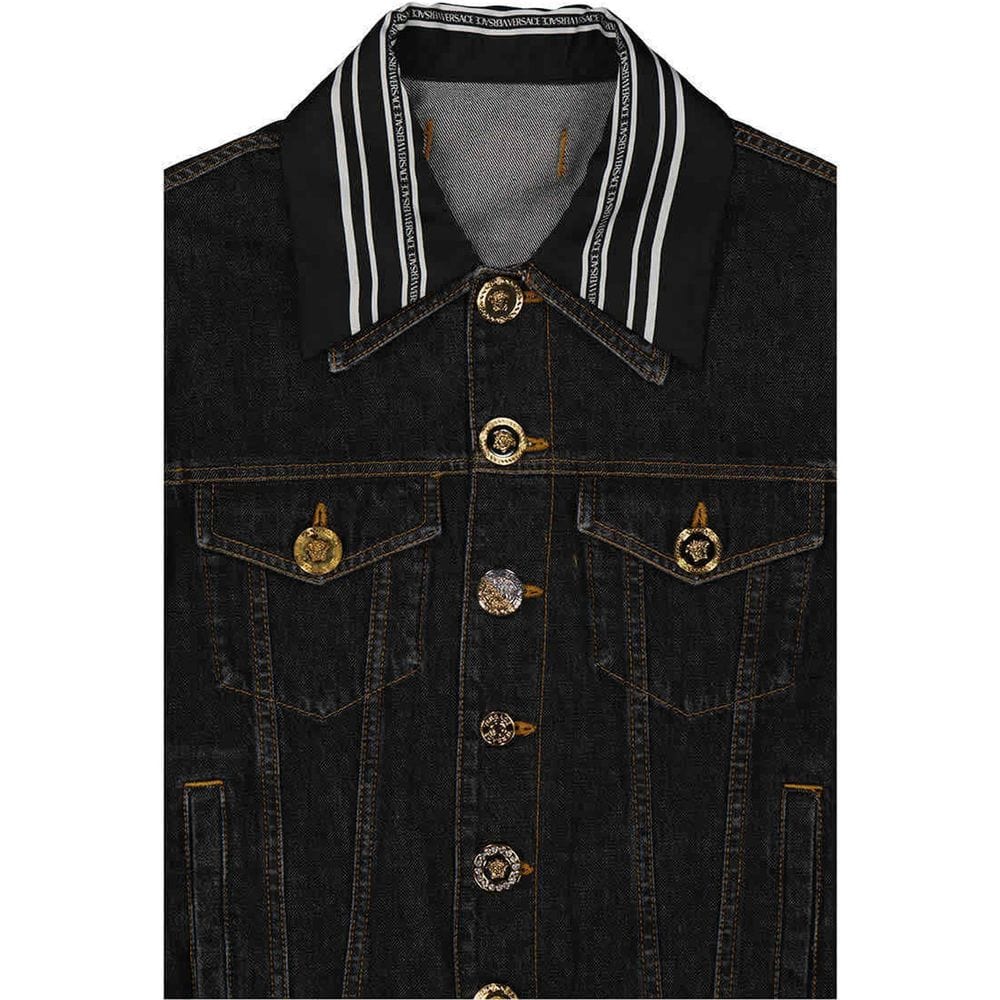 Medusa Motif Denim Jacket