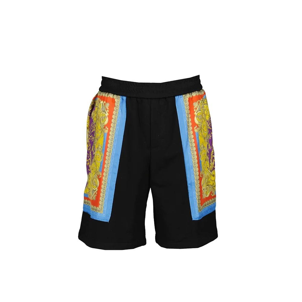 Barocco Goddess Night Print Shorts