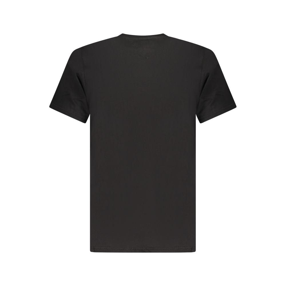 Black Cotton Men T-Shirt