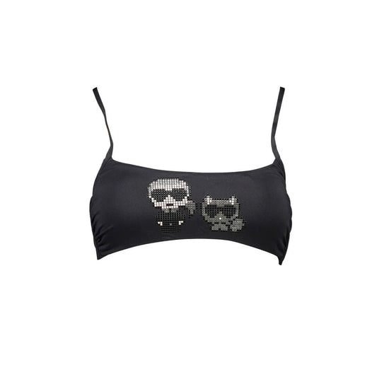 Black Elastane Swimwear