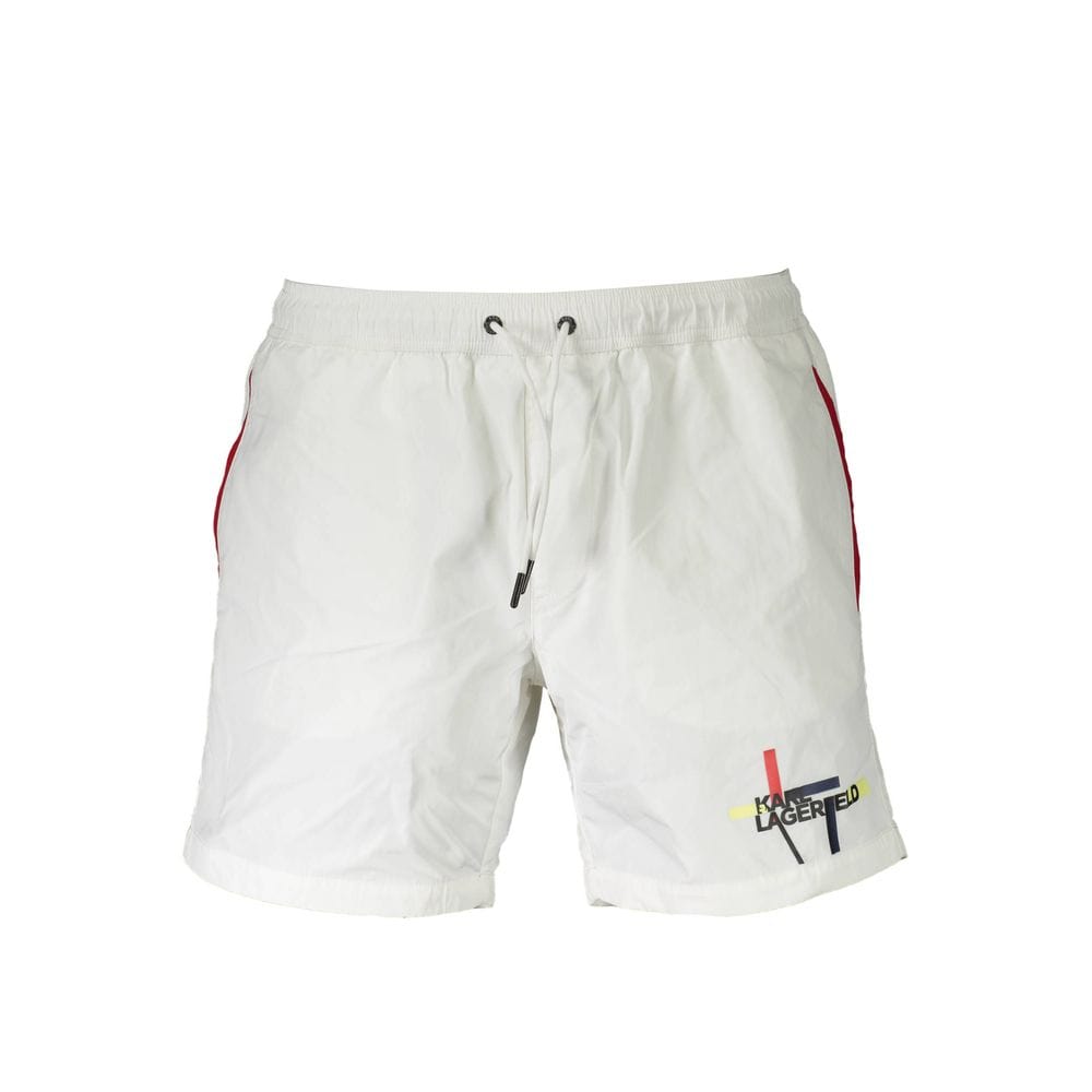 White Polyester Swimwear